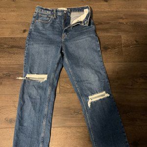 Abercrombie Ankle Straight Ultra High Rise